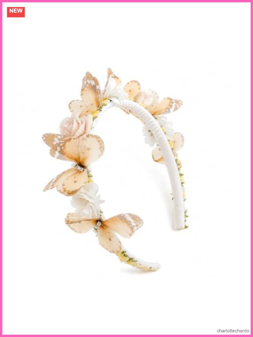 Handmade Mesh Flower Headband Wedding Hair Accessory for Women Girls